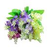 Planta Artificial Transfronteriza de Jacinto de 5 Cabezas Flor Falsa Decoración para Escritorio en Casa Boda Accesorios de Fotografía Ramo Pequeño Fresco