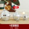 Decorações de Árvore de Natal Conjunto de Bolas de Espelho Arranjo Pingente de Madeira Pendurado Adereços para Decoração de Teto