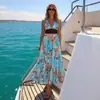 Traje de Baño Europeo y Americano Nuevo Estilo 2026 Azul Estampado de Animales Traje de Baño de una Pieza para Mujer Traje de Playa Transfronterizo Venta al por Mayor 25396