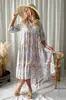Nueva Moda de Vestido Camisero Estampado para Mujer para Comercio Transfronterizo
