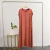 Vestido Redondo de Algodón y Seda para Mujer, Nuevo Estilo Verano 2026, Ceñido a la Cintura, Adelgazante, Tallas Grandes, Corte Holgado, Vestido Largo de Lunares de Alta Gama