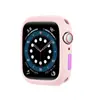 Para Apple Watch 7ª Geração Case Protetor de Botão TPU Cor Doce iWatch6se Capa Macia 345 Borda Anti-queda