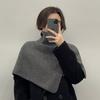Gorro Pasamontañas Corea del Sur Otoño e Invierno Moda para Parejas Gorro Cálido Bufanda de Una Pieza Tejido Protección para las Orejas Gorro de Lana
