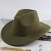 Sombrero fedora de lana, sombrero de vaquero, estilo étnico para hombres y mujeres, sombrero de sol de estilo europeo y americano para parejas para primavera y verano, sombrero de jazz