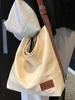 Bolso de Lona para Mujer de Gran Capacidad 2025 Verano Nuevo Bolso de Hombro Simple Casual para Estudiante Clase Trabajo Ropa Bolso Tote
