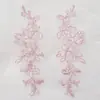 Nuevo Vestido de Novia Flor Blanca Hueso de Carro Encaje Floral Encaje Floral Accesorios Hecho a Mano DIY Joyería Tocado Parche de Flor