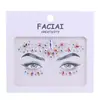 Comercio exterior transfronterizo suministro europeo y americano pegatinas personalizadas para pintura facial adhesivas tridimensionales respetuosas con el medio ambiente sin olor lentejuelas de maquillaje de diamante brillante