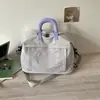 Nueva Bolsa de Viaje Bordada con Mariposas Transfronteriza para Mujer de Gran Capacidad, Portátil, para Viajes Cortos de Negocios, Almacenamiento de Equipaje, Bolsa Tote para Fitness