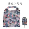 Bolsa de Compras Plegable de Poliéster con Forma de Teléfono Móvil y Estampado Floral Regalo Bolsa de Almacenamiento Portátil Fresa Bolsa Ecológica Bolsa de Compras