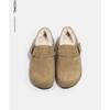 2024 Outono e Inverno Novo Estilo Forrado com Lã Moda Retrô Sapatos Birkenstock Sapatos Birkenstock Sapatilhas Femininas Versátil Sapatos de Algodão Popular e Confortável
