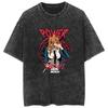 Amazon Washed Retro T-Shirt Hip Hop Anime Chain Saw Man Chainsaw Man Casual Algodão Verão Manga Curta