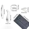 Raspador de fascia de acero inoxidable para masaje facial, cuchillo de fascia para lifting y relajación, palo de masaje, juego de herramientas de raspado para masaje