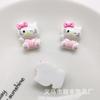 Cartoon Cat Full Body Kt Cat Head Resina Acessórios DIY Hairpin Head Rope Water Cup Patch Mobile Phone Case Material da caixa de armazenamento