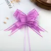 Transfronteiriço Médio 30 Cor Natural e Elegante Fio de Neve Flor Puxada à Mão Decoração de Carro de Casamento Embalagem de Presente de Natal Flor Puxada por Fita