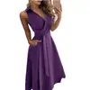 2026 Ebay Aliexpress Wish Moda de Temporada Primavera y Verano Más Vendida Vestido Estampado de Manga Larga con Cuello en V Ajustado al Cuerpo para Mujer