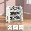 Estante de Almacenamiento de Juguetes para Niños Piso Multicapa Estante para Juguetes de Bebé Estantería Caja de Clasificación Gabinete de Almacenamiento