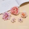 Accesorios para el Cabello Hanfu Flor de Seda Set de Flores Flor Artificial Flor Falsa Pasador de Pelo Adorno para la Cabeza Antiguo Pasador de Pelo Bolsa de Dolor de Flor Vestido de Boda DIY