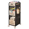 Carro Doméstico Estante de Almacenamiento Dormitorio Sala de Estar Dormitorio Estante de Almacenamiento Plástico Engrosado Multicapa Estante de Almacenamiento de Bocadillos Juguetes