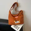 Bolsa Bordada con Toalla de Perro Salchicha Linda de Dibujos Animados para Mujer Nueva de Gran Capacidad con un Solo Hombro Bolsa Tote para Viajes Diarios Bolsa de Compras