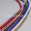Cuerda de Rhinestone con Núcleo de Algodón de Diamante de Color Cuerda de Rhinestone Eva Cuerda Semisemicircular Incrustada con Rhinestone Cuerda para Ropa Sombrero Accesorios de Cuerda de Rhinestone Adornos de Rhinestone Hecho a Mano