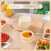 Molde para Caja de Almuerzo Desechable Biodegradable de Almidón de Maíz Meidi, Cuatro Compartimentos, Cinco Compartimentos, Caja para Comida Rápida, Caja de Embalaje Espesa para Llevar
