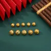 Estilo Antigo DIY Chinoiserie Dourado Vazado Grão de Ouro Acessórios de Joias Adorno de Noiva Coroa de Fênix Acessórios de Joias de Metal