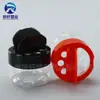 Pote de Tempero com Tampa Borboleta de Abertura Dupla 55mm Cuidadosamente Selecionado, Pote Transparente de Plástico 55mm, Frasco de Tempero em Pó, Frasco para Polvilhar Pet