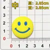 Adesivo de Emoticon Sorridente de Desenho Animado em Borracha Macia de PVC, Acessórios DIY para Capas de Celular, Tablets, Geladeiras, Bolsas, Sapatos e Itens Decorativos