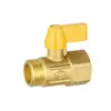 Mini Válvula de Bola con Roscas Internas y Externas, Válvula de Bola de Cobre de Paso Directo para Compresores de Aire, Purificadores de Agua y Calentadores de Agua, Directamente del Fabricante