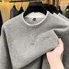 Suéter de punto de alta calidad para hombre con cuello redondo para comercio transfronterizo, jersey casual de manga larga engrosado para otoño e invierno