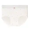Roupa Íntima Modal Simples e Fofa para Mulheres 10A Algodão Antibacteriano com Reforço no Gancho Cintura Média Calcinha de Menina Cobertura Total