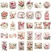 Pacote com 30 Adesivos Graffiti Românticos Rosa Retrô Adesivo Decorativo Criativo para Caderno Capa de Celular Adesivo à Prova d'Água Venda por Atacado
