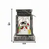 Luz Noturna LED Estilo Retrô de Natal Decoração de Mesa Enfeite de Feriado Vela Eletrônica Brilhante Presente
