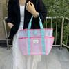 Bolsa de Natación para Mujer de Gran Capacidad, Bolso de Hombro, Bolsa de Playa, Vacaciones en la Costa, Bolsa de Almacenamiento con Separación Seco y Húmedo, Bolsa Especial para Natación y Fitness