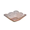 Tigela de Frutas Transparente de Luxo Leve com Textura de Diamante, Prato de Frutas de Plástico Doméstico, Prato para Frutas Secas e Lanches, Bandeja de Armazenamento Diário