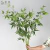 Bambu Artificial, Folhas de Bambu, Flores Artificiais, Bambu Fino, Galhos de Phyllostachys pubescens, Plantio Verde, Arranjo de Flores, Materiais de Combinação Floral, Fotografia, Adereços de Casamento, Vitrine