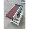 Lijadora de banda simple de doble uso vertical y horizontal Máquina para cepillado de alambre para carpintería Lijadora de banda de mesa pequeña Rectificadora pequeña de grado industrial