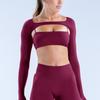 Dfyne Ropa de Yoga de Manga Larga Transfronteriza Deportiva de Secado Rápido Tops Ropa de Fitness para Correr Entrenamiento Ropa Deportiva Traje para Mujer