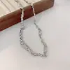 Suéter Irregular Líquido Cadena de Suéter Diseño de Nicho para Mujer Cadena para Clavícula Hip Hop Dulce Fresco Spice Girls Accesorios