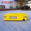 Camión plataforma plana eléctrica sin rieles de transporte de material en rollo galvanizado, camión plataforma plana de piso sin rieles con ruedas de goma alimentado por batería, dirección libre