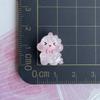 Acessórios de resina de coelho urso dinossauro luminoso mini pequeno tamanho animal grampo de cabelo capa de telefone celular chaveiro acessórios de papelaria