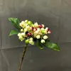 Fruta Simulada Cereza Fruta Rama Corta Fruta Navideña Rama Única Jugo de Baya Decoración de Arreglo Floral Accesorios Arándano Baya Biónica