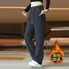 Pantalones casuales de punto al por mayor transfronterizos para hombre 2026 Otoño Invierno Nuevos Pantalones Gruesos de Terciopelo para Hombre Ropa para Hombres de Mediana Edad Pantalones Deportivos
