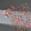 Verão Gelo-Claro Chang'An Lichia Celebridade da Internet Adesivos para Unhas Estilo Retro Ins Adesivos de Unha em Relevo de Alta Qualidade Venda por Atacado