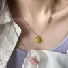 Collar Redondo con Colgante de Corazón, Estilo Fresco y Minimalista, Moderno, Exquisito, Sencillo, de Alta Gama, Atmosférico, Versátil para el Uso Diario