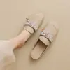 Sandálias Rasas Estilo Francês de Comércio Exterior Novas para Primavera e Verão 2026, Chinelos Casuais Super Populares de Moda para Comércio Eletrônico