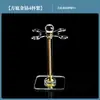 Soporte Giratorio de Cristal para Copas Invertidas Adorno para Gabinete de Vino en Casa Juego de Decantador de Vidrio para Vino Tinto Lujo Ligero Colgante para Copas de Tallo Alto