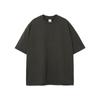 Camiseta Masculina de Manga Curta Verão Novo Produto Peso Pesado 385g Tamanho Grande Marca de Moda de Rua Cor Sólida Caimento Solto Unissex Camiseta de Manga Curta