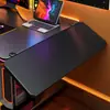 Tablero de extensión de escritorio de fibra de carbono, soporte de brazo plegable, soporte para teclado y borde de mesa extendido para salas de juegos