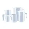 Taza medidora de plástico con tapa y escala en stock, especializada para tiendas de té de burbujas, jarra medidora doméstica de grado alimenticio, resistente a altas temperaturas